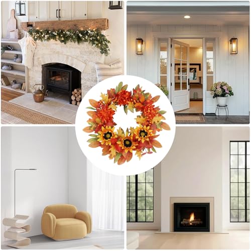Décoration pour porte d'entrée extérieure résistante au style rustique - 5