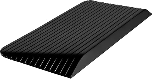 MEETWARM Rampas de umbral para puertas, rampas resistentes para sillas de ruedas, rampa de umbral de goma sólida antideslizante de 3 pulgadas, 1
