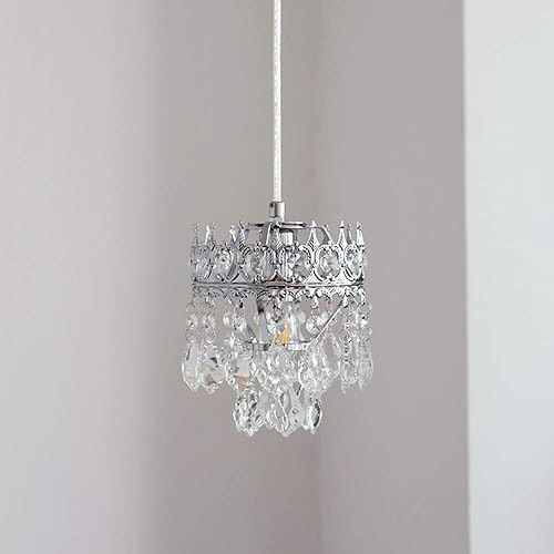 Brass Metal Ring Chandelier with Glass Globe Lamp Shade Crystal Pendant Vintage Industrial Pendant Lighting Dining Room Kitchen Island Retro Ceiling