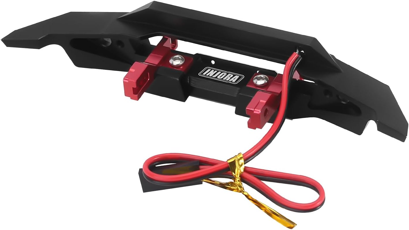 INJORA 23g Front Bumper - CNC Aluminum Bumper for TRX4M Bronco Upgrade 1/18 RC Crawler