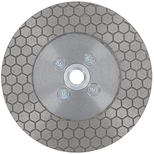PRODIAMANT Premium F-Jolly Tegelschijf met diamantverstekfasen, voor tegels en porselein, 125 mm x 22,23 mm, voor 45 graden snijden, afschuinen en slijpen