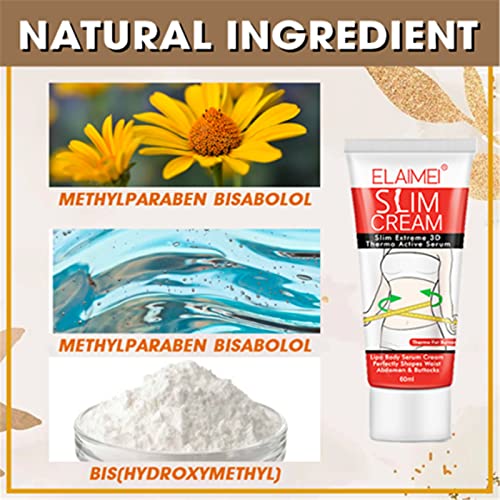 4dslim Vetverbrandende Crème, 3 Stuks Hete Crème, Burnup Ultieme Cellulitis Verwarmingsspray, Gewichtsverlies Snelle… - Afbeelding 7