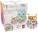 Genius Art Owl Candle Holder Painting - Arts and Crafts Kit for Kids and Adults - DIY Home Decor - Ready to Paint Ceramic for Artists