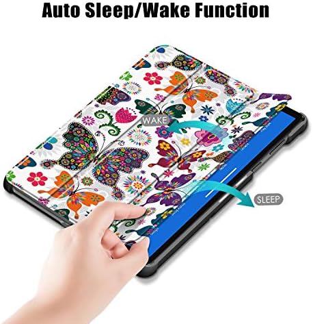 VOVIPO Samsung Galaxy Tab A8 10.5 inch Case ,Ultra Slim Cover Trifold Stand Hard Shell Case for 10.5 Inch Galaxy Tab A8 2021/2022 SM-X205/X200-Butterfly
