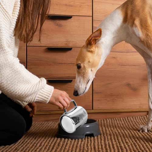 Cucharón medidor para comida de perro de acero inoxidable 2.5 tazas miniatura 5