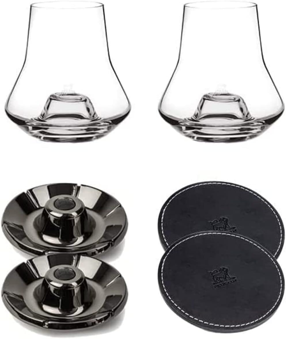 Peugeot Set de Dégustation Whisky Socle Rafraichisseur Verre Blanc