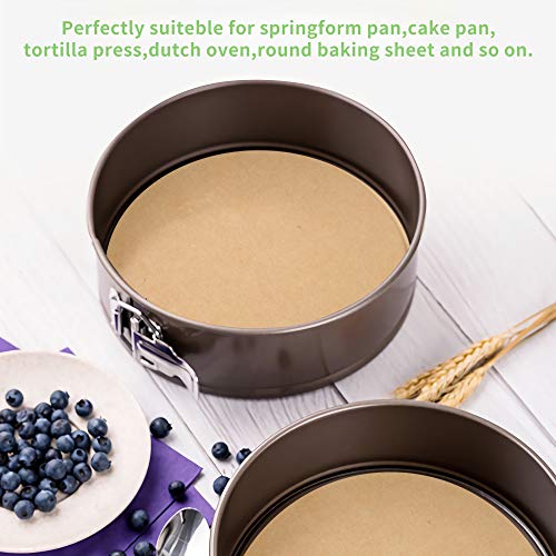 Melala 200Pcs Parchment Paper Rounds 7 Inch, Unbleached Non-Stick Precut Parchment Paper Liners For Tortilla Press, Air Fryer, Round Cake Pan,Springform Pan,Toaster Oven(Unbleached) #TOP3