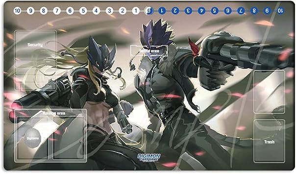 New DTCG Duel Playmat Digimon Diaboromon Trading Card Game TCG CCG Mat Pad + Free Bag ZD002-668-SM