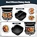 Silicone Air Fryer Liners for Russell Hobbs XXL 8L 27170-56, 3PCS Airfryer Accessories Silicone Mould for Russell Hobbs XXL 8.3 L 27632-56 Reusable Silicone Non-Stick