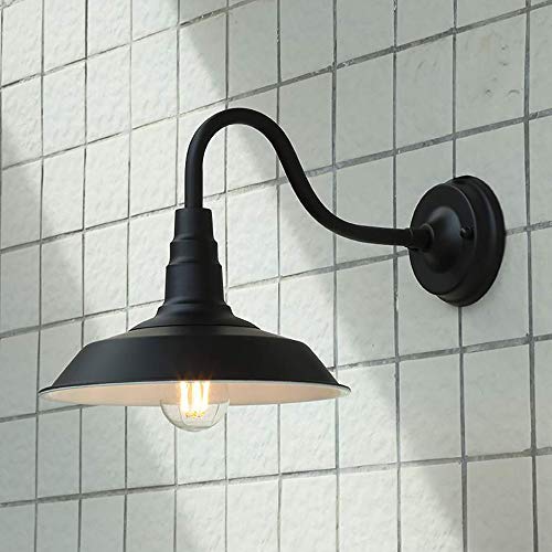 Lumière murale extérieure imperméable rétro bronze en fer pour balcon et café