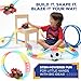 Blaze and The Monster Machine Race Track Set - 117-Piece STEM Playset with Flexible Glow Tracks - Official Nickelodeon Toys for Kids Ages 3 to 8 - Birthday Gifts for Boys & Girls by JitteryGit (Red)