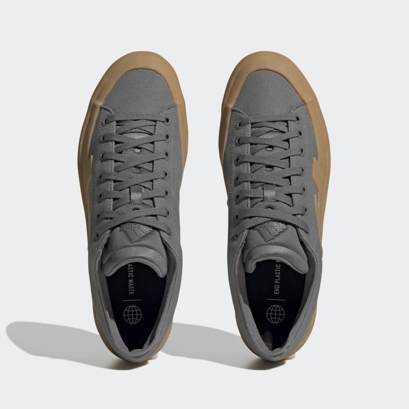 Image of adidas Mens Znsored Lace Up Sneakers Shoes Casual - Grey