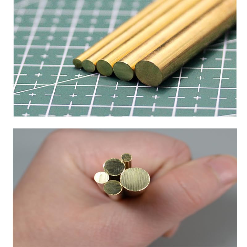 真鍮製丸棒バー、 H62 真鍮丸棒 直径6～20mm 長さ100mm(15mm)