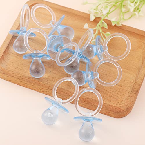 Image of 36PCS Acrylic Baby Pacifier for Baby Shower Favor,Baby Pacifiers Necklace Acrylic Baby Pacifier for Baby Shower Supplies Baby Shower Table Decorations Baby Shower Games (36,White 2.5 inch)