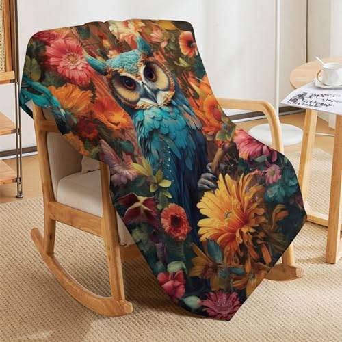 Couverture de luxe à chaud Hibou pour réchauffer vos soirées canapé - 8