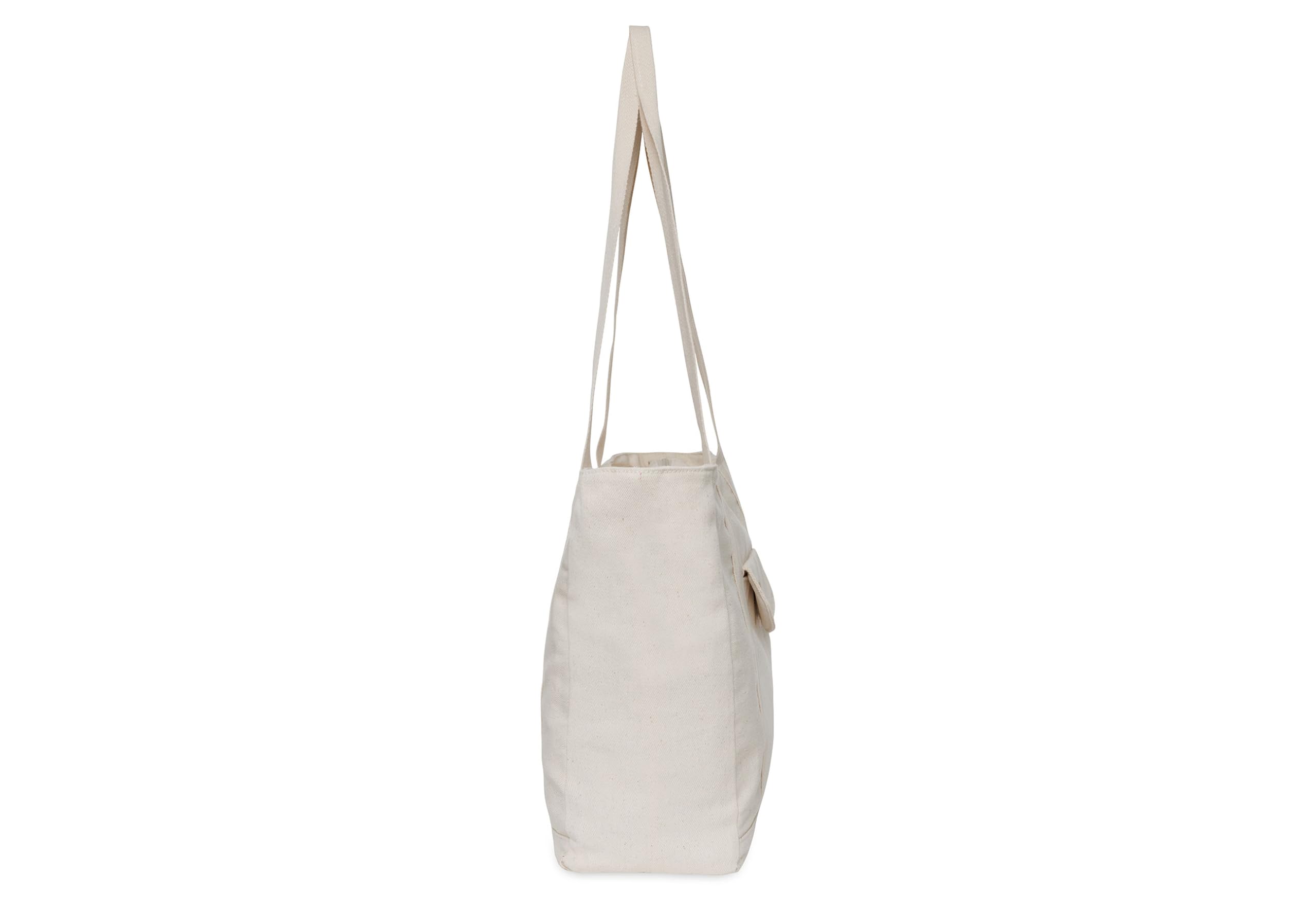 Jollein Borsa shopper per pannolini – Twill, Natural – Cotone – Borsa per passeggino – Borsa multifunzione – Beige chiaro