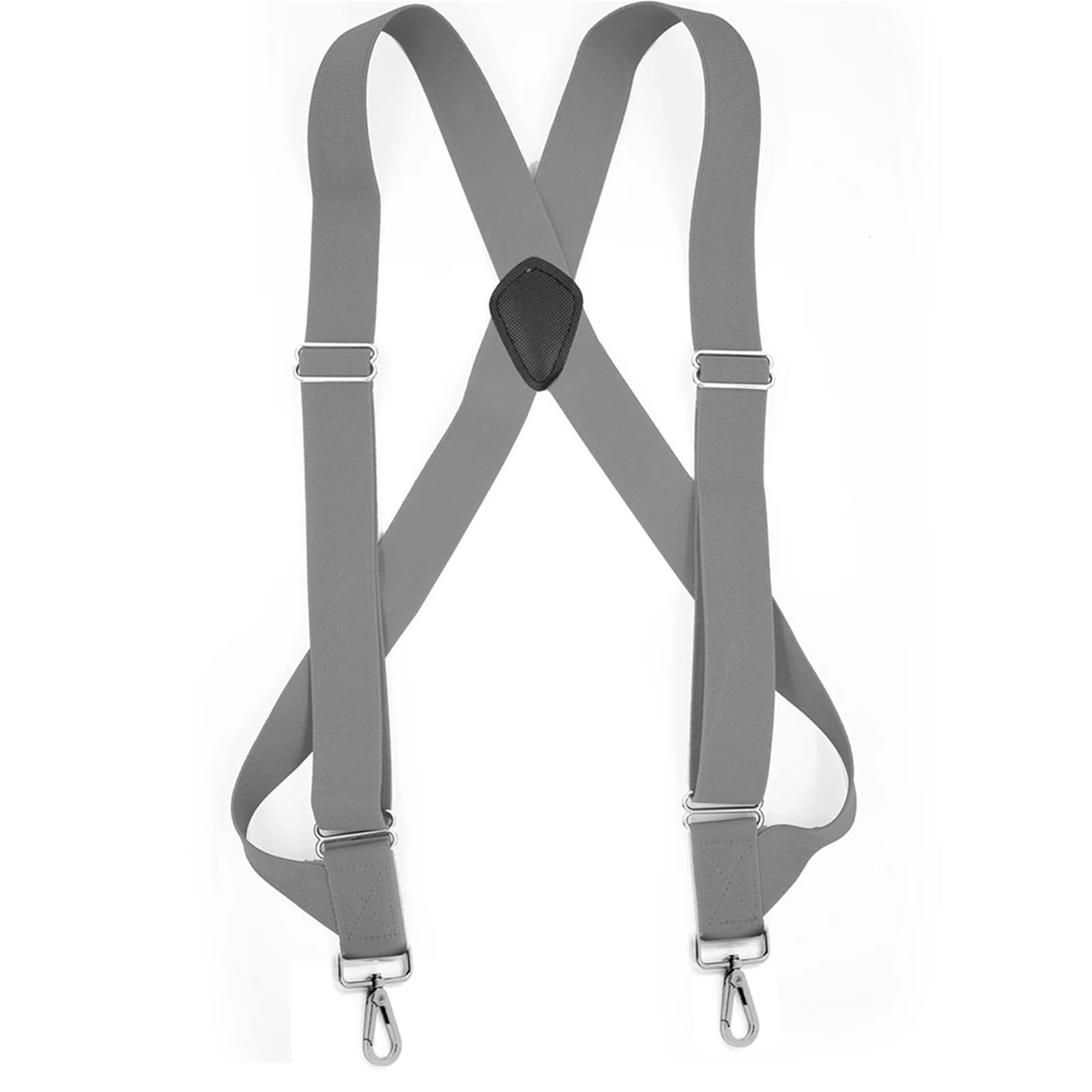 Kjbdqqh Men's Blue Suspender Trousers Braces Side Clip Hook Trucker Suspenders For Work 3.5Cm Wide X Shape Adjustable Elastic Trouser Jeans Braces Strap Belts For Weddings, Workwear, Or Everyday Elegant Outfit(Blue)
