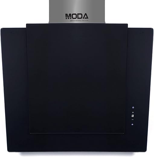 MODA Germany LEON-60 1080 m³/hr Touch Controlled Wall Mounted Electric Chimney for Kitchen (60 CM, Cassette Aluminum Filter, 3 Speed Touch…