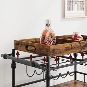 Idealhousebarcartbarcartsforthehome3tierbarcartwithwheelsportablehomebarservingcartsrollingcartwithwinerackandremovabletrayforlivingroomkitchendiningroom Urban Country Home Decor Idealhouse bar cart bar carts for the home 3 tier bar cart with wheels portable home bar serving carts rolling cart with wine rack and removable tray for living room kitchen dining room urban country home decor