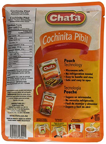 Chata Cochinita Pibil 8.8 Ounces Pouch #TOP3