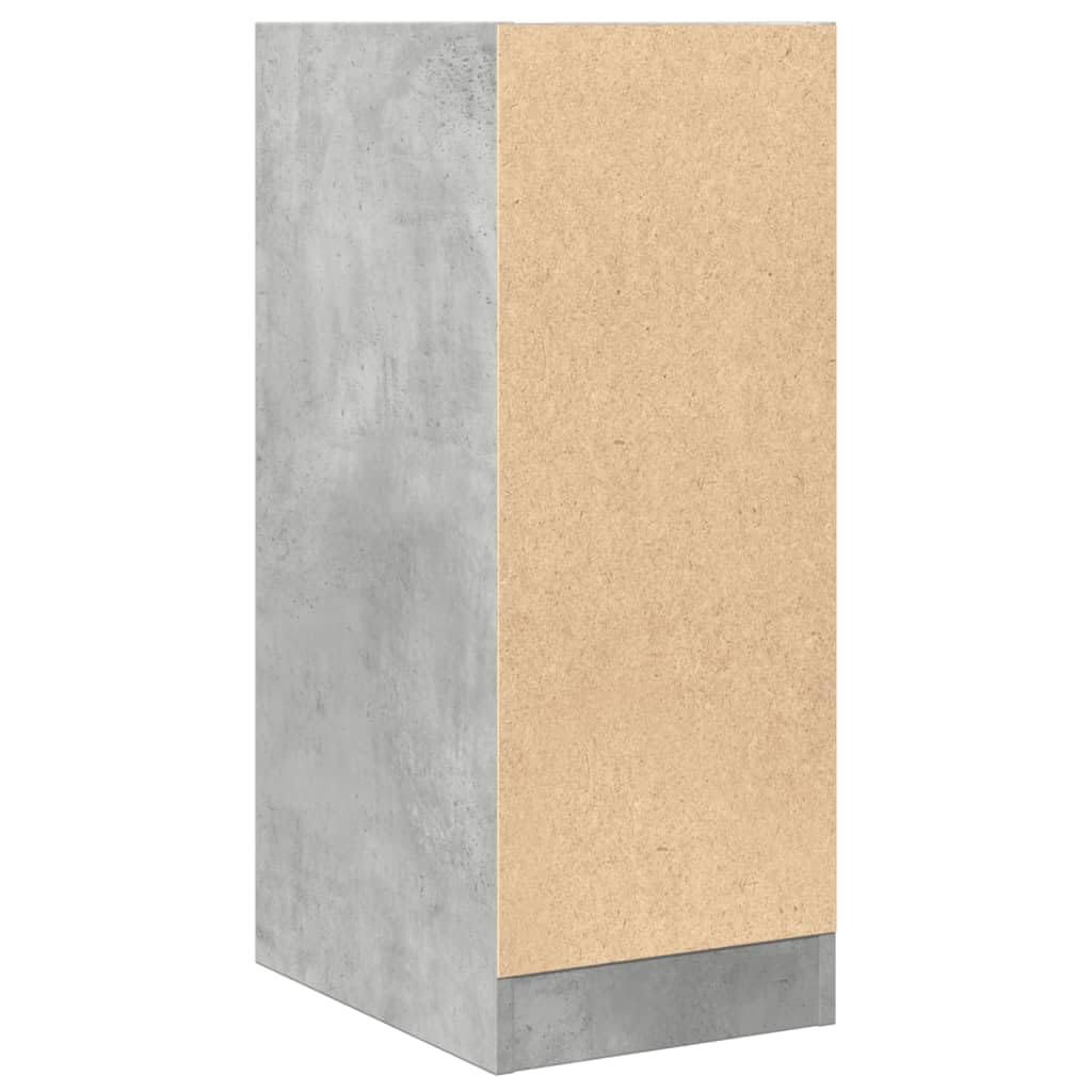 Armadietto per farmacie, grigio cemento, 30 x 41 x 77,5 cm, in legno con 2 cassetti, spazio e ripiano, versatile come armadietto, comò, credenza per soggiorno, ufficio, cucina, corridoio