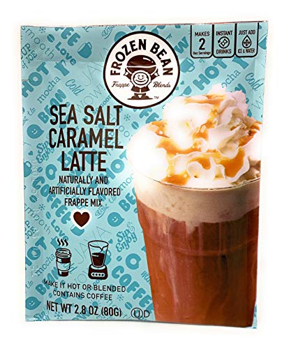• Frozen Bean Frappe Blends Variety Pack (3.35 oz) Java Chip Sea Salt Caramel Latte (2.8 oz) Mocha Latte (2.8 oz)!