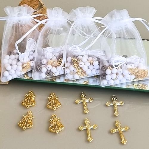 Maleta de Miçanga P/Terço Nossa senhora Aparecida Kit com 4 Terços