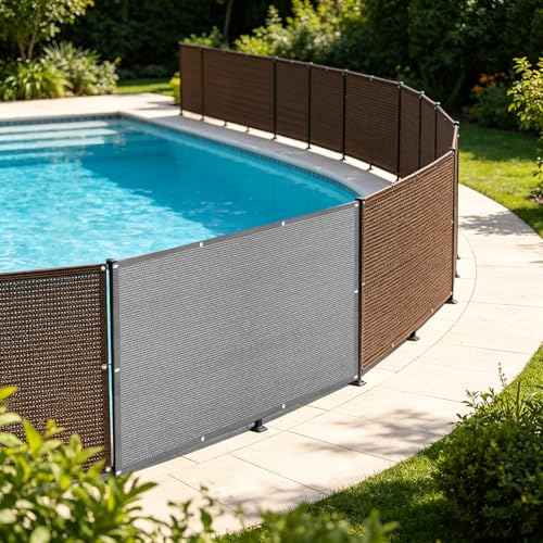 Brise vue balcon 190 x 320 cm cache vue extérieur et protection UV
