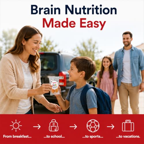Image of Feel Great Kids Omega 3 Gummies with DHA, No Fishy Taste, 25 Daily Packs