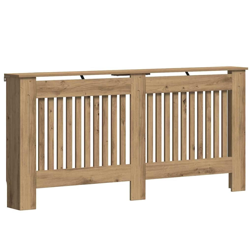 vidaXL Cache-​Radiateur Chêne Artisanal 172 x 19 x 81,​5 cm, Cache-​radiateur rectangulaire Moderne, Bois Technique, Protection pour Enfants, déco chauffante pour Salon
