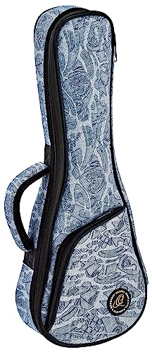 Housse pour ukulélé soprano Ortega denim bleu - Étui de protection haut de gamme