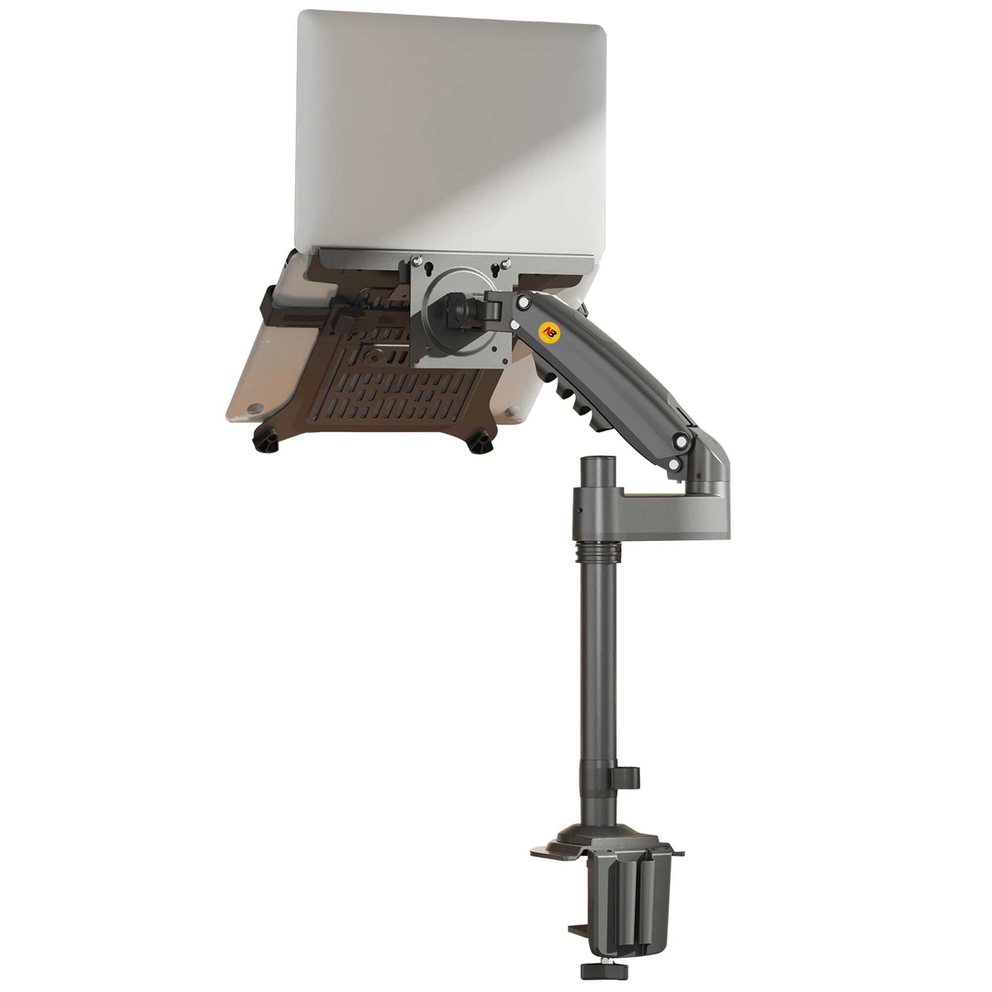 NB Ergonomic Soporte Ordenador Portátil 13-17'' & Soporte Monitor 17-32'' | Brazo de monitor Carga 9 kg, VESA 75/100 mm H100-FP