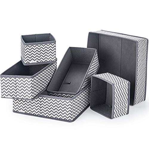 Anayra Juego de 6 separadores de cajones – Cajas de almacenamiento plegables...