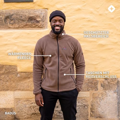 Höhenhorn Badus Herren Fleece Jacke Braun Gr. L