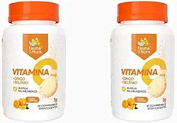 Vitamina C Zinco Selênio com 60 comprimidos Efervescente 1000mg