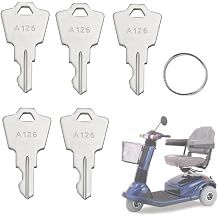 Replacement Keys for Pride Mobility Scooters, GoGo, Elite, Victory, Revo, Pursuit, Zero Turn, Legend Accessories, 5Pcs