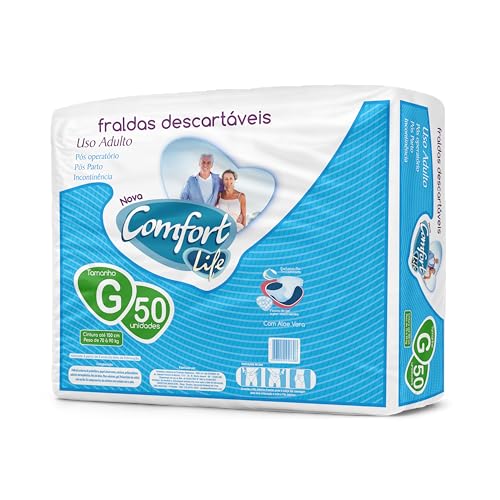 Fralda Descartável Geriátrica Adulto Comfort Life Direto da Fábrica Hiper (G)