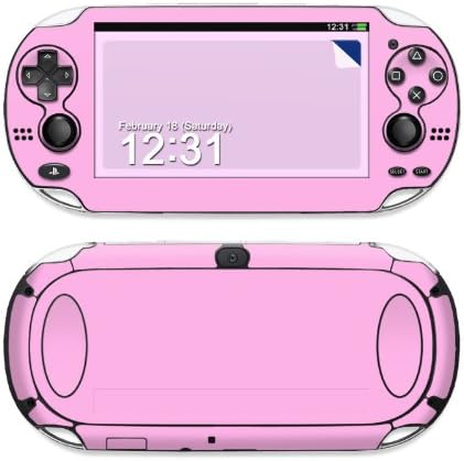 PS Vita Skin Sticker - Solid State Pink precision engineered removable decal vinyl skin sticker wrap for the Sony Playstation PS Vita PSV (model PCH-1000 series) released in 2012