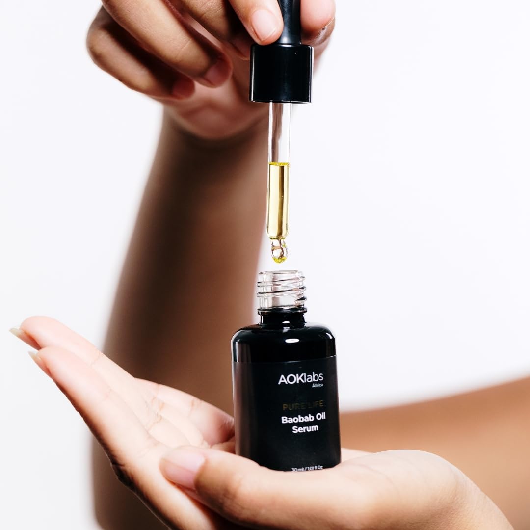 AOKlabs Fleckenentferner-Set – Baobab-Serum + afrikanische Goldfleckencreme | Reduziert Flecken und Flecken, beruhigt Ausbrüche, vereinheitlicht Ton, spendet Feuchtigkeit und regeneriert | Komplette