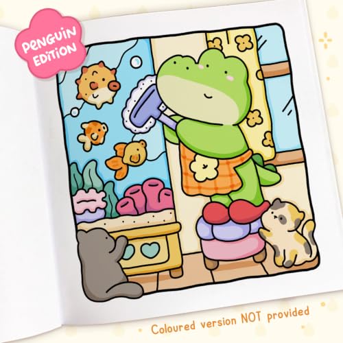 Image of Cozy Friends: Coloring Books for Adults by Coco Wyo | Cute Animal Friends Coloring Pages, Cozy Simple Designs, Stress Relief & Relaxation: A relaxing cosy colouring book, from the bestselling author