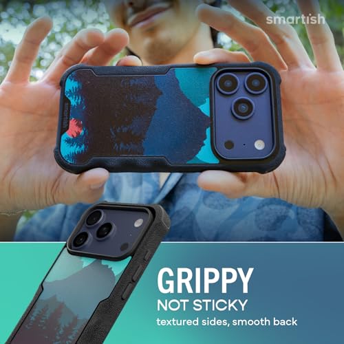 Image of Smartish iPhone 17 Pro MagSafe Case - Gripzilla Protective Magnetic Case for Men [Rugged + Tough] Military Grade Heavy Duty Grip Armor - Drop Tested for iPhone 17 Pro - Moving Mountains