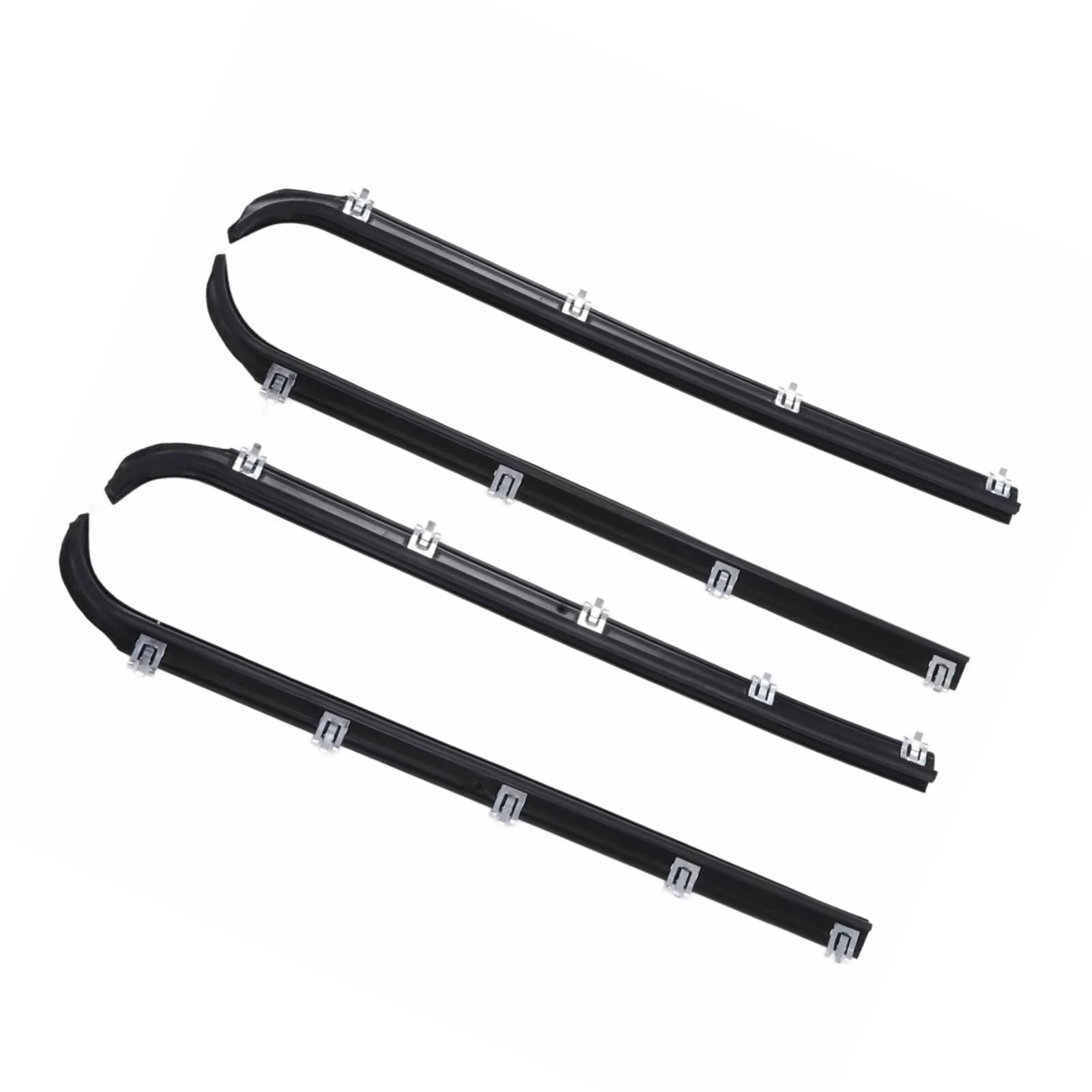 Atgcbcauf One Color For Ford F150 Truck 1987‑1996 4Pcs Window Sweep Felts Seals Am‑41543318 Weatherstrip Kit