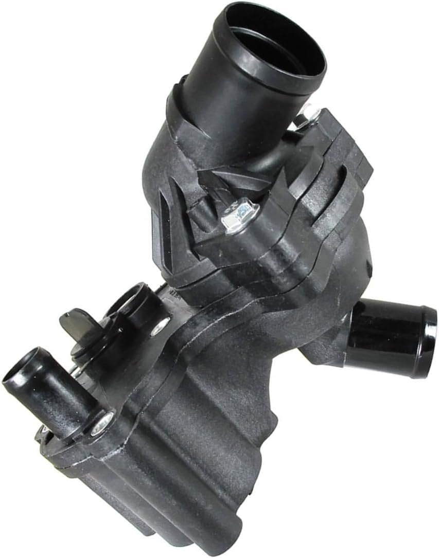 Engine Coolant Thermostat Water Outlet Assembly fits Ford Explorer Sport Trac 2001 2002 2003 2004 2005-2010 fits Mercury Mountaineer 2002-2010 Replacement 2L2Z8592BA 1 Pcs
