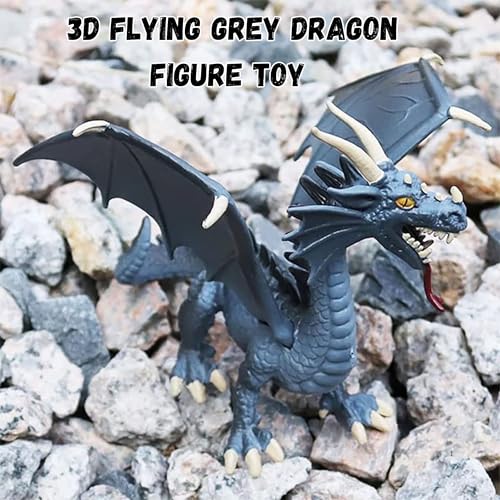 Image of 3D Flying Dragon Dinosaur Toys for Kids Realistic Dinosaurs Figure Playset Item Learning & Educational Dino World Dragons Toys for Girls & Boys Animal Action Figurine Birthday Gift