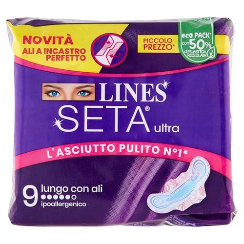 Lines Seta Ultra Ali Lungo Viola X9 3498