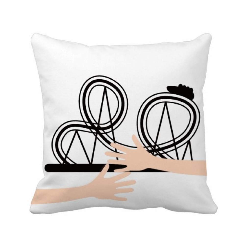 Coussin de Couvrir le Parc d'attractions Idée Cadeau Passionnés