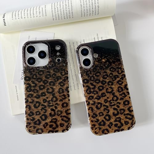 Coque iPhone 17 brillante style écaille de tortue marron - 5