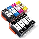 12 cartouches d'encre compatibles pour Canon Pixma ip4850 ip4950 mg5100 mg5150 mg5200 mg5250 mg5300 mg5350 MG6100 MG6150 MG6200 MG6250 MG8100 MG8150 MG8200 MG8250 MG 5100 5150 5200 5250 5300 5350 6100 6150 6200 6250 8100 8150 8200 8250 (compatibles pour PGI 525BK CLI 526BK CLI 526C CLI 526M CLI 526Y , AVEC PUCE)