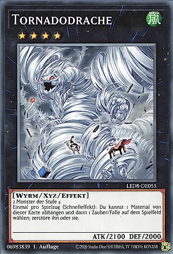 Tornadodrache LED8-DE055 Common Deutsch Near Mint 1. Auflage - Legendary Duelists: Synchro Storm - mit ReCollectibles-Versandschutz - für Yu-Gi-Oh!