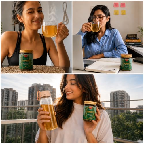 Image of BOVI Spearmint Herbal Loose Leaf Tea, 100g | Supports Women's Wellness, Hormonal Balance & Digestion | Gluten-Free Herbal Tea for Gut Health & Fresh Breath
